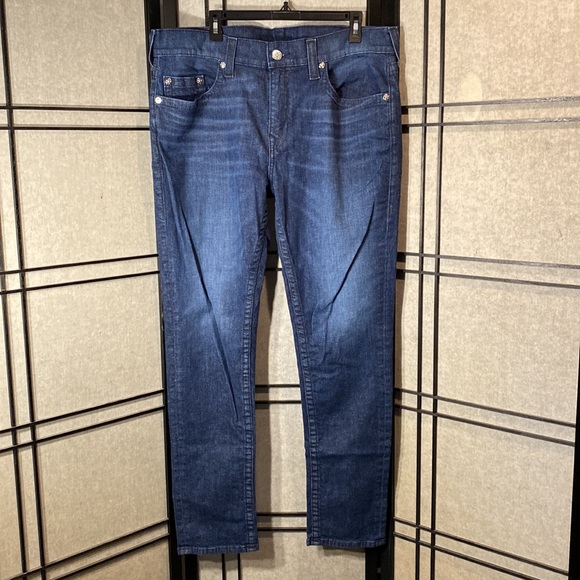 True Religion size 38 Rocco jeans dark denim like new! - Picture 3 of 8